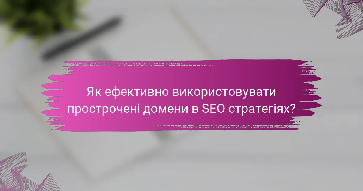 Як ефективно використовувати прострочені домени в SEO стратегіях?