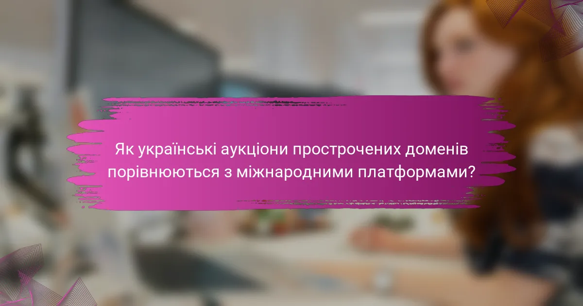 Як українські аукціони прострочених доменів порівнюються з міжнародними платформами?