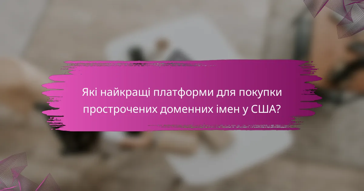 Які найкращі платформи для покупки прострочених доменних імен у США?